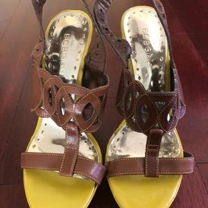 BCBGirls Brown platform sandals
